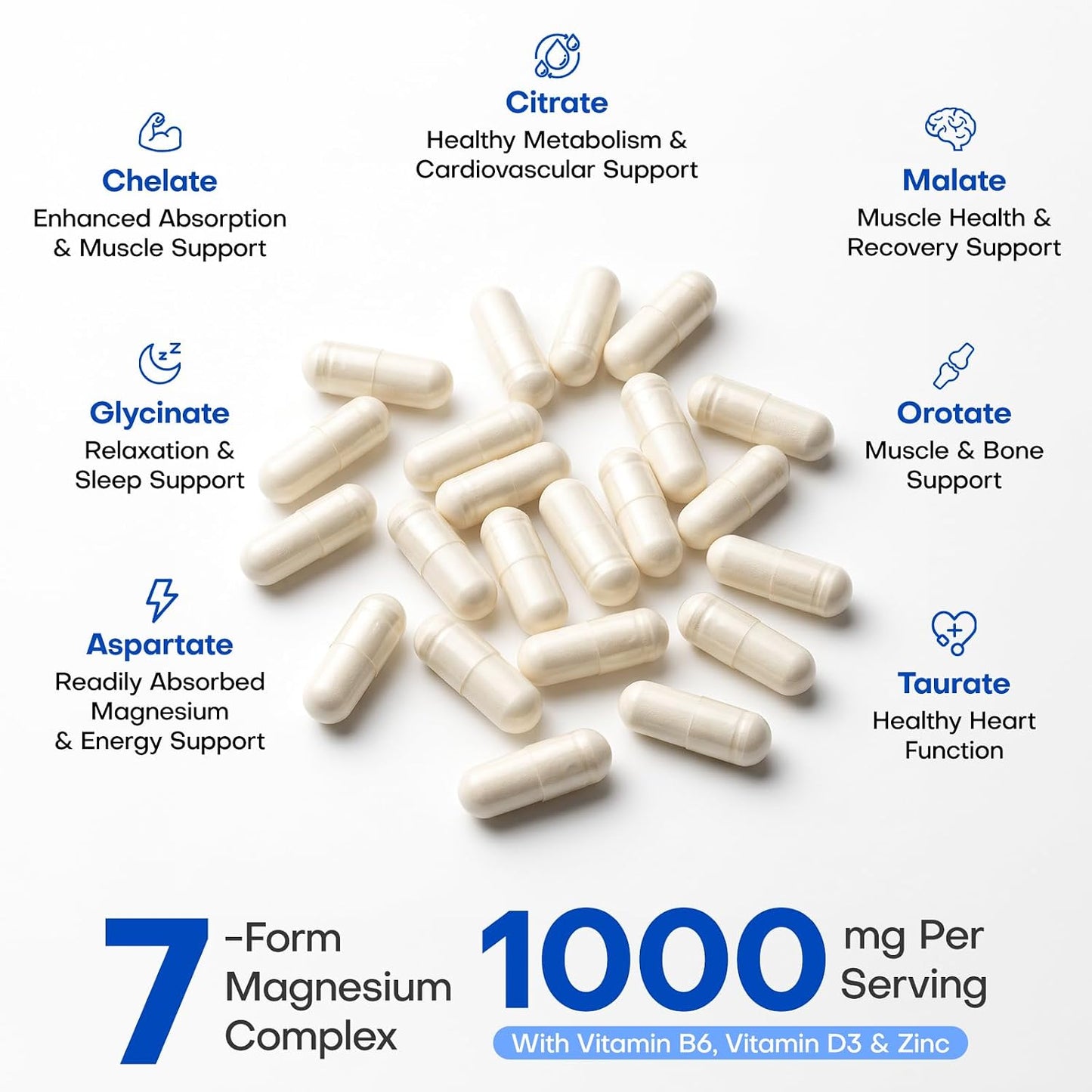 Magnesium 7 Complex Supplement